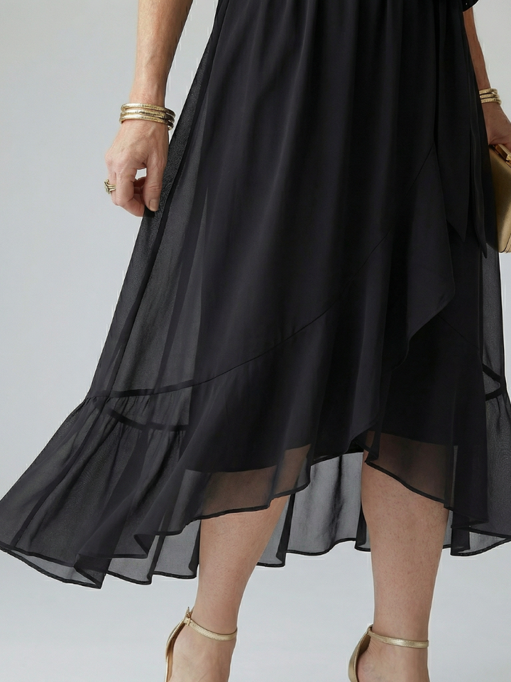 Maison Élise | Robe Midi Drapée Elric