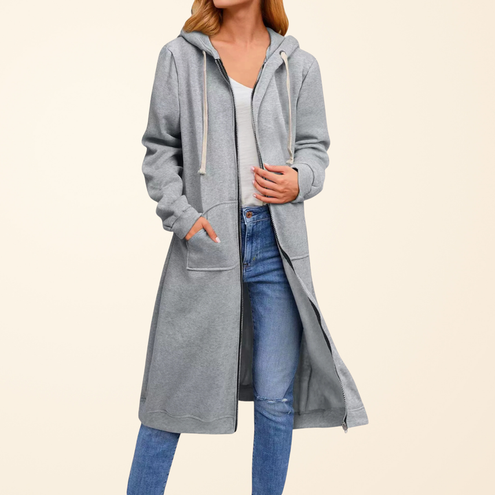 Brixley | Cardigan Long Zippé Coupe Décontractée