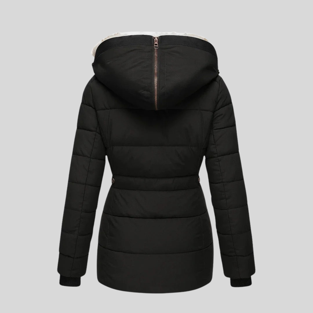 Bochra™ | Parka matelassé avec capuche en fausse fourrure