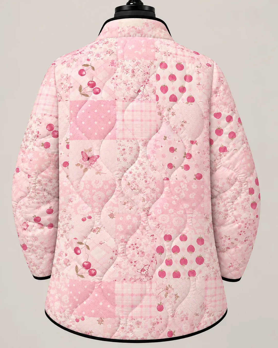 Lillian | Veste Matelassée Patchwork Petits Fruits