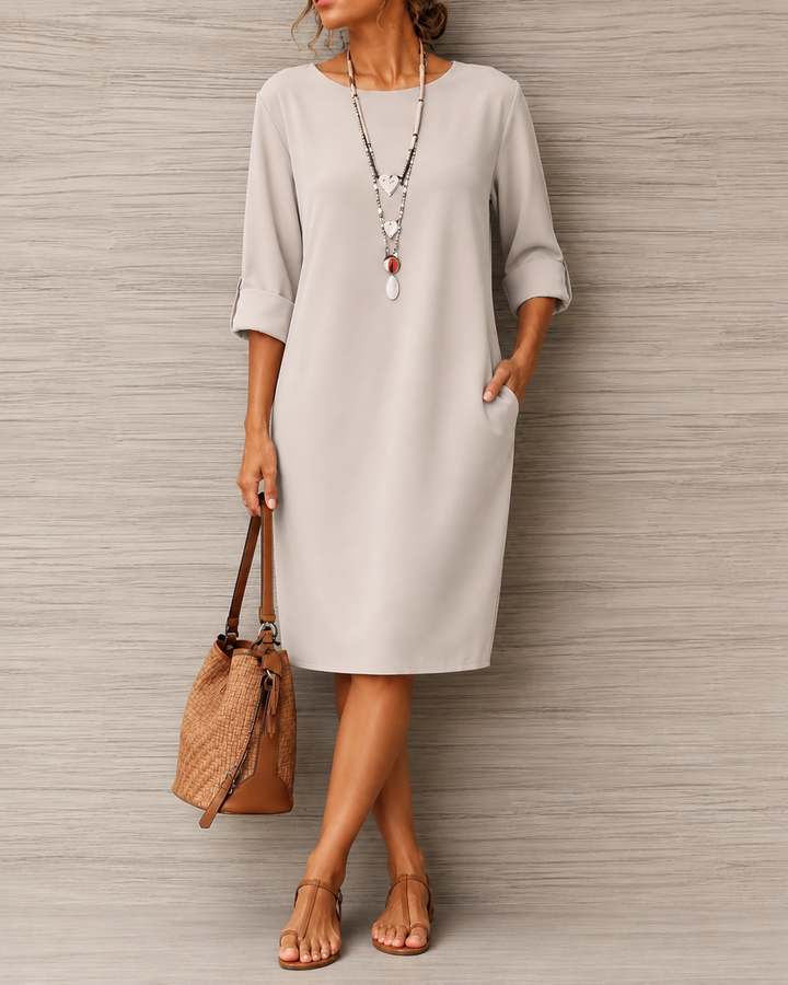 Odette | Robe Midi Couvrant le Ventre