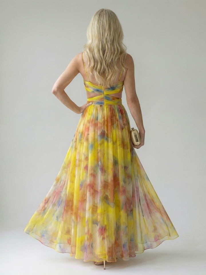Maison Élise | Robe Maxi à Enveloppe Douce Isel