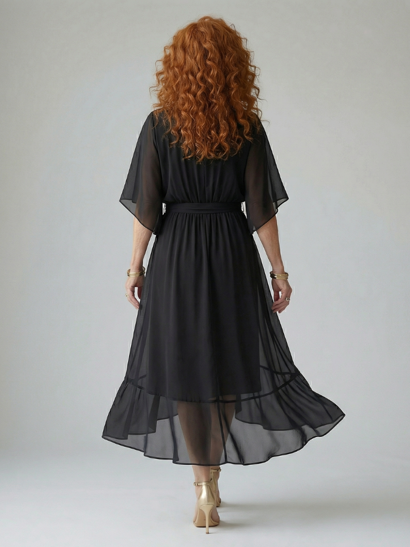 Maison Élise | Robe Midi Drapée Elric