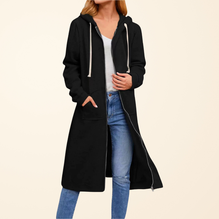 Brixley | Cardigan Long Zippé Coupe Décontractée