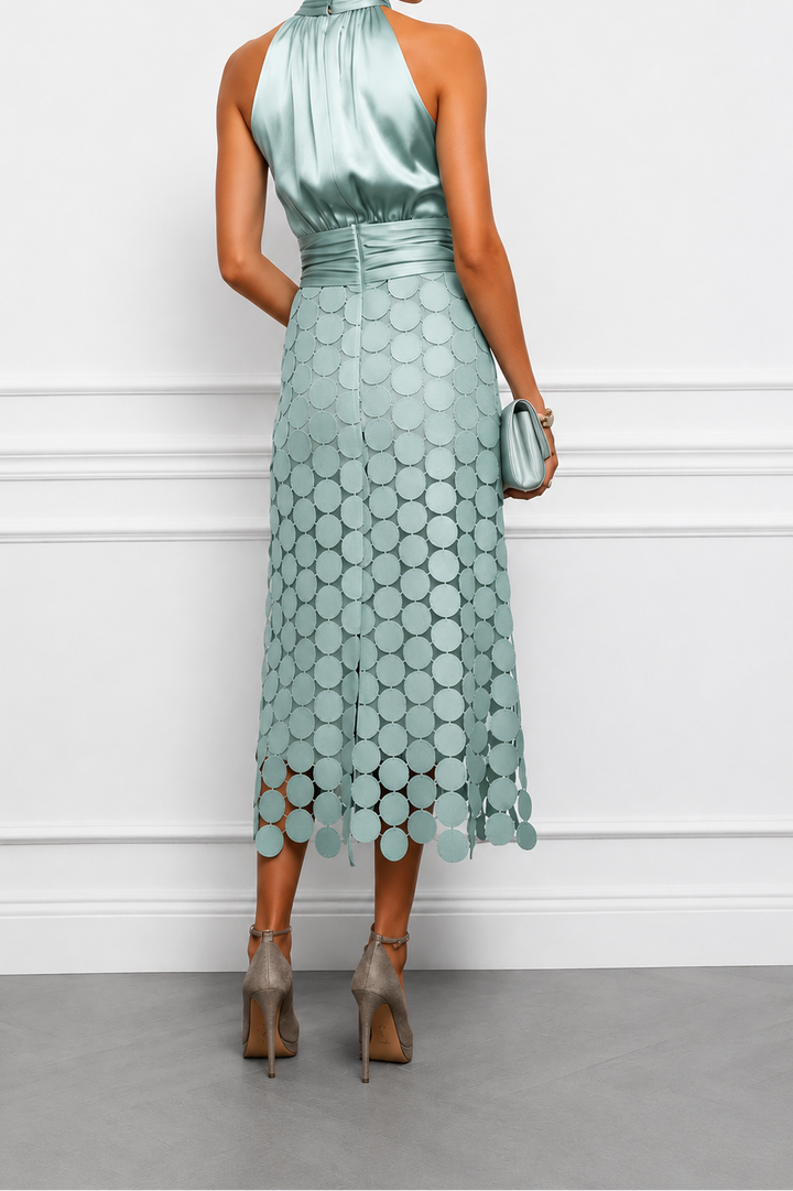 Céline | Robe Midi Élégante de Cérémonie
