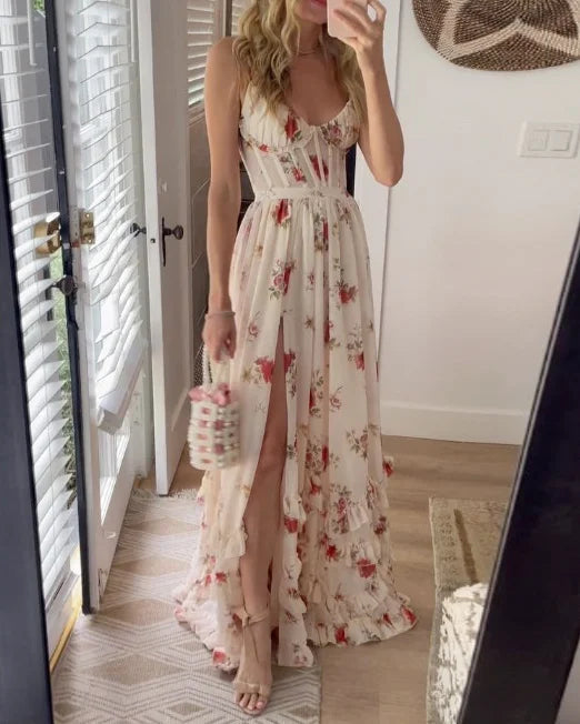 Robe Florale Romantique Scarlett | Élégance et Sophistication