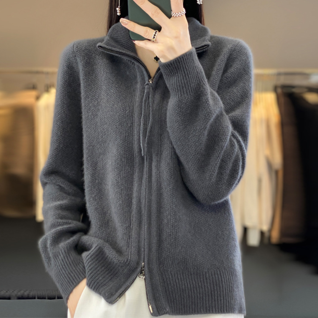Luna | Cardigan Zippé Doux et Polyvalent