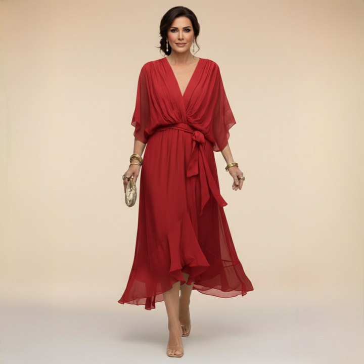 Monica | Robe à Col en V