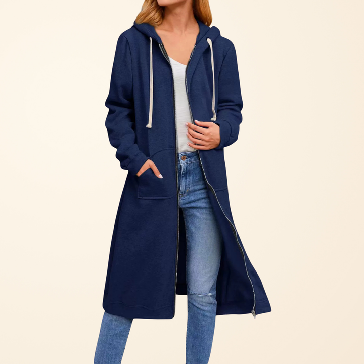 Brixley | Cardigan Long Zippé Coupe Décontractée