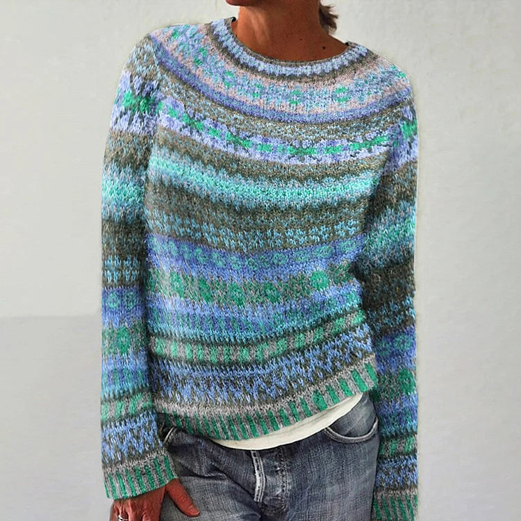 Pull Maille Chinée Océan Florence