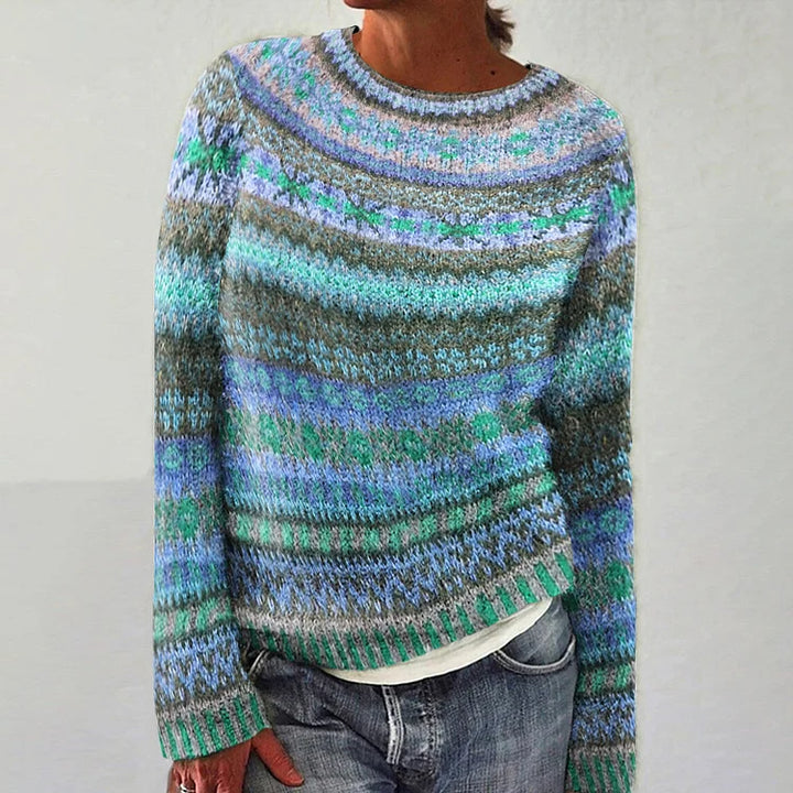 Pull Maille Chinée Océan Florence