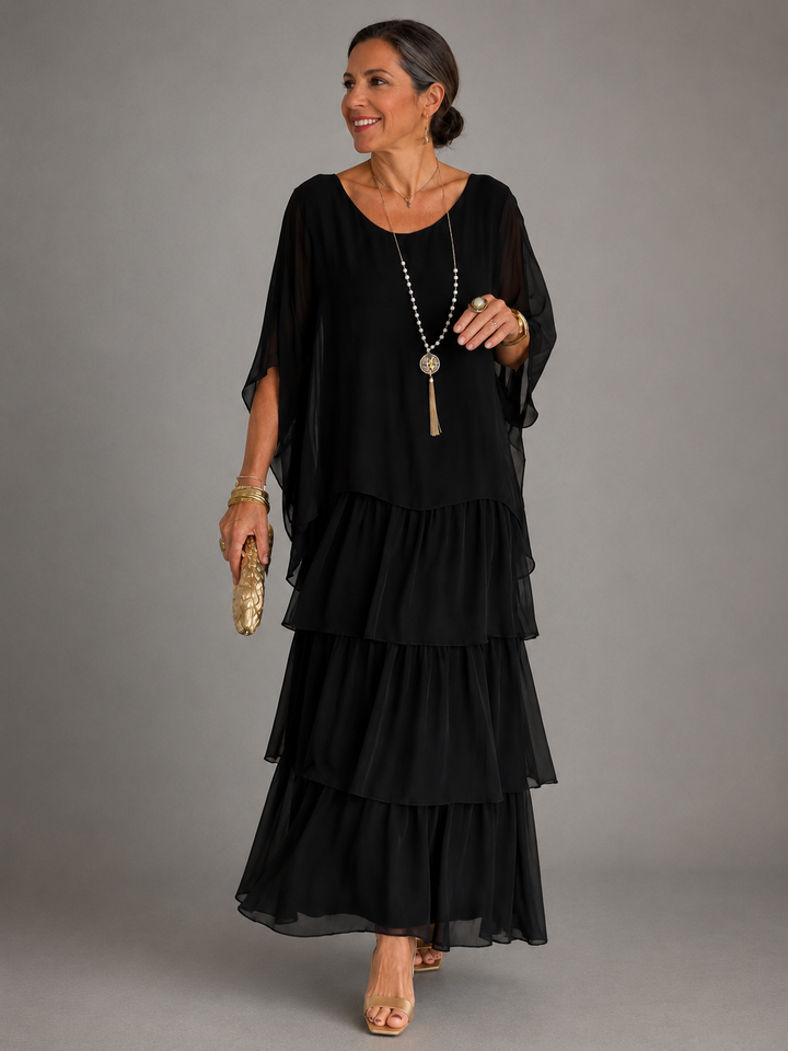 Lara | Robe Longue Fluide et Élégante