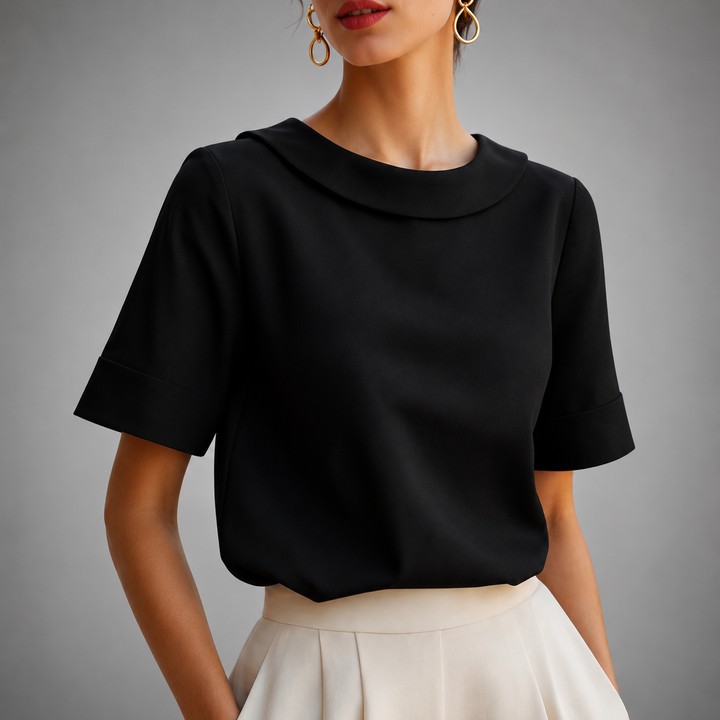 CHIC BLOUSE À COL ROND POUR FEMMES