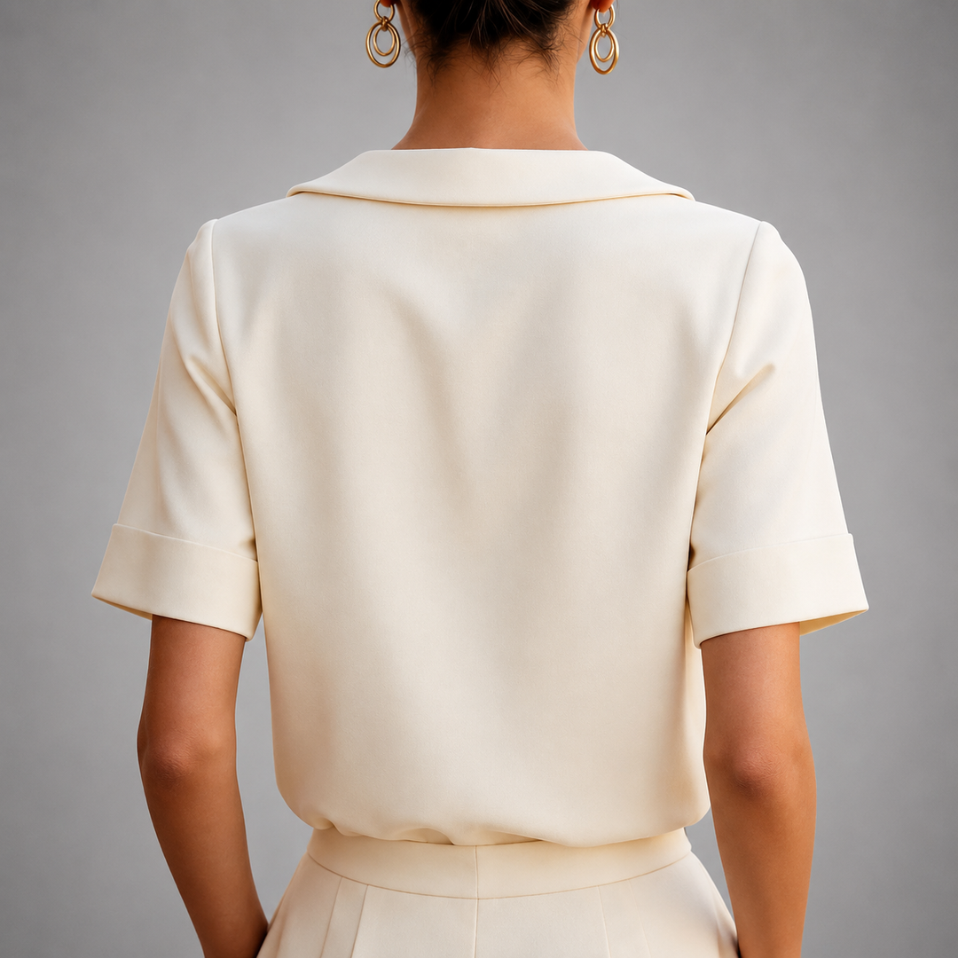 CHIC BLOUSE À COL ROND POUR FEMMES