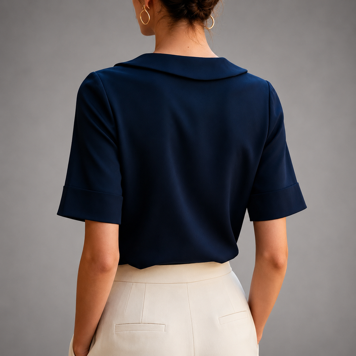 CHIC BLOUSE À COL ROND POUR FEMMES