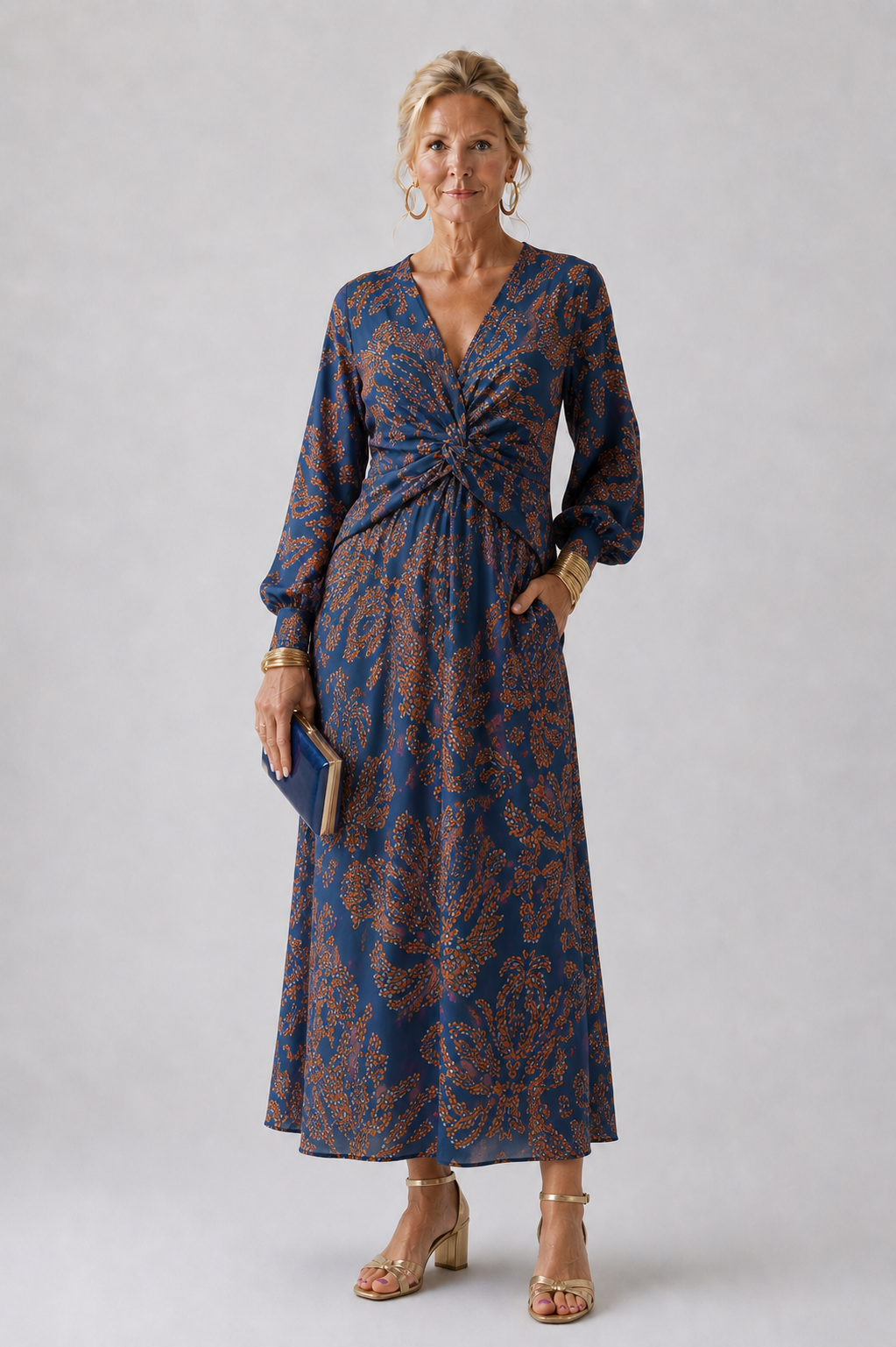 Dineke | Robe Fleurie à Manches Longues