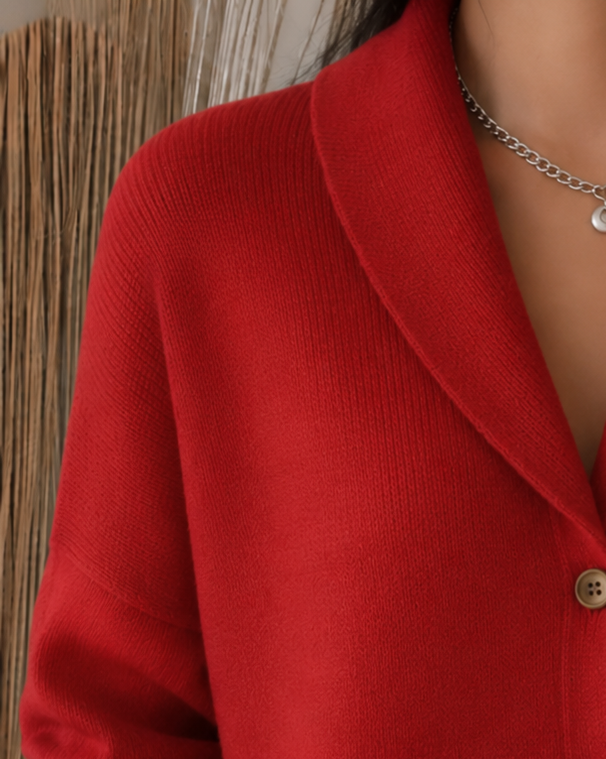 Sienna | Cardigan à Col Boutonné