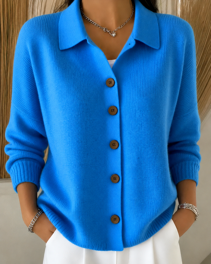 Sienna | Cardigan à Col Boutonné