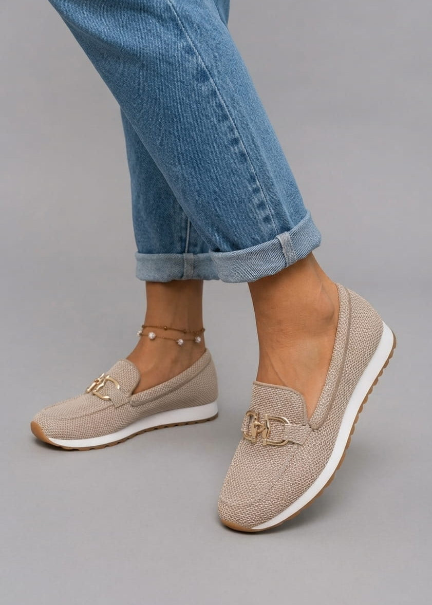 Sophie – Mocassins Confort à Détail Doré