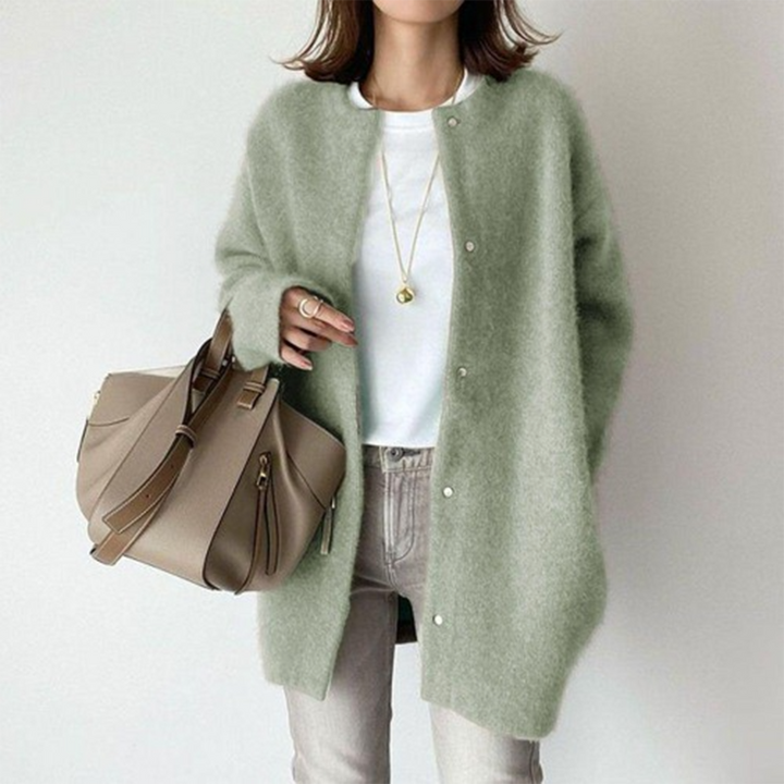 Cardigan Long Sans Col Léa
