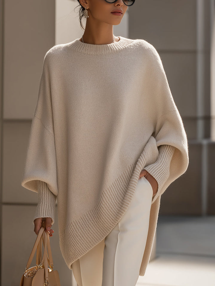 Isolde | Pull Oversize à Drapé Fluide
