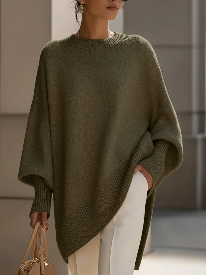 Isolde | Pull Oversize à Drapé Fluide