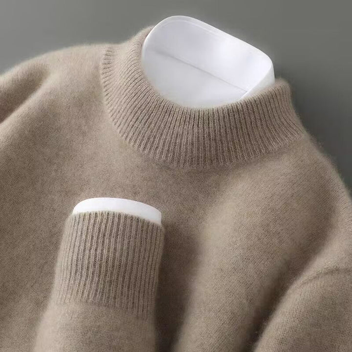 Pull Élégant Col Montant Camille