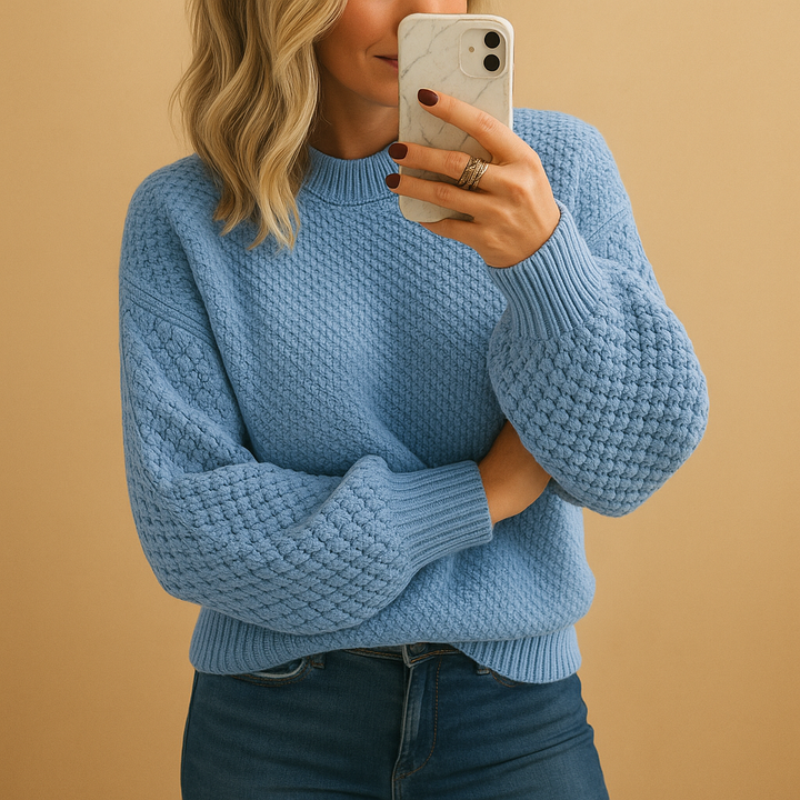 Eloise | Pull Texturé à Col Rond