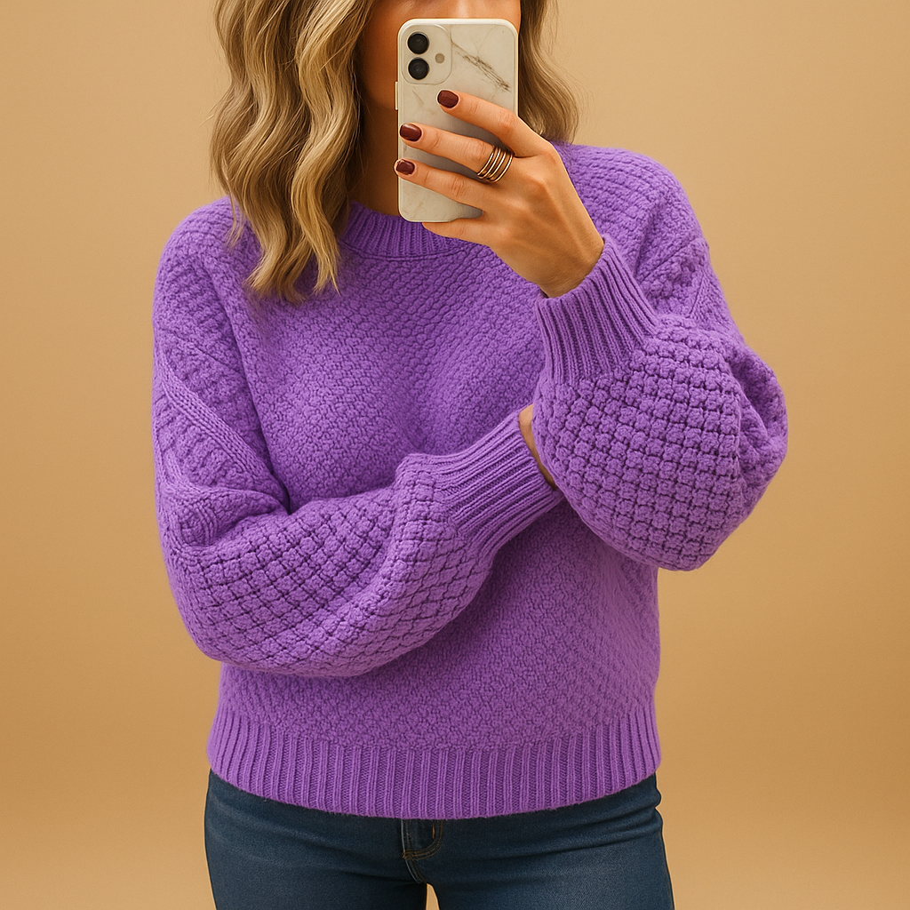 Eloise | Pull Texturé à Col Rond