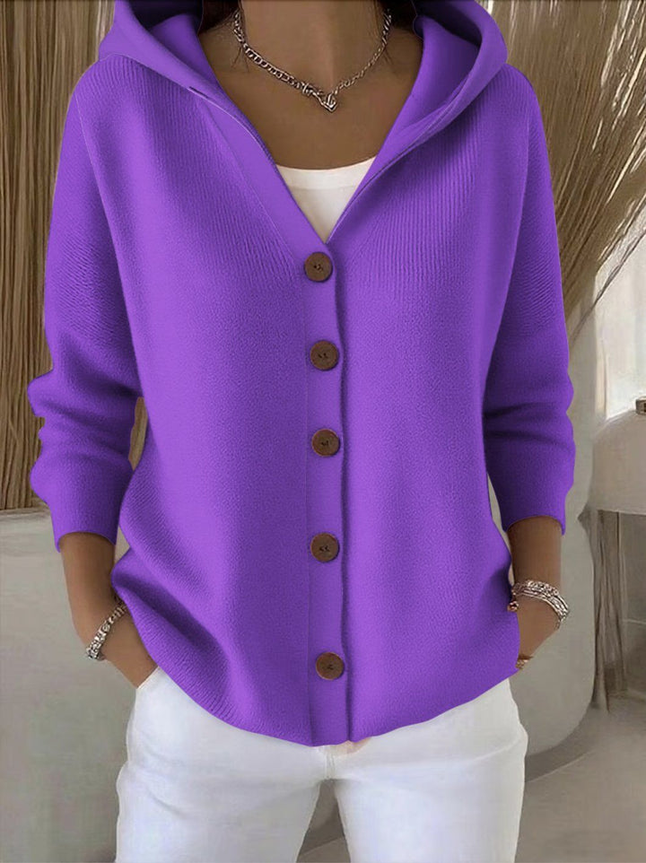 Zoé | Cardigan à Capuche en Maille Douce