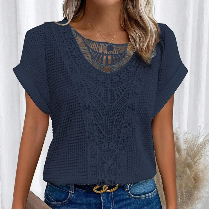 Haut en Maille Dentelle Sandrine