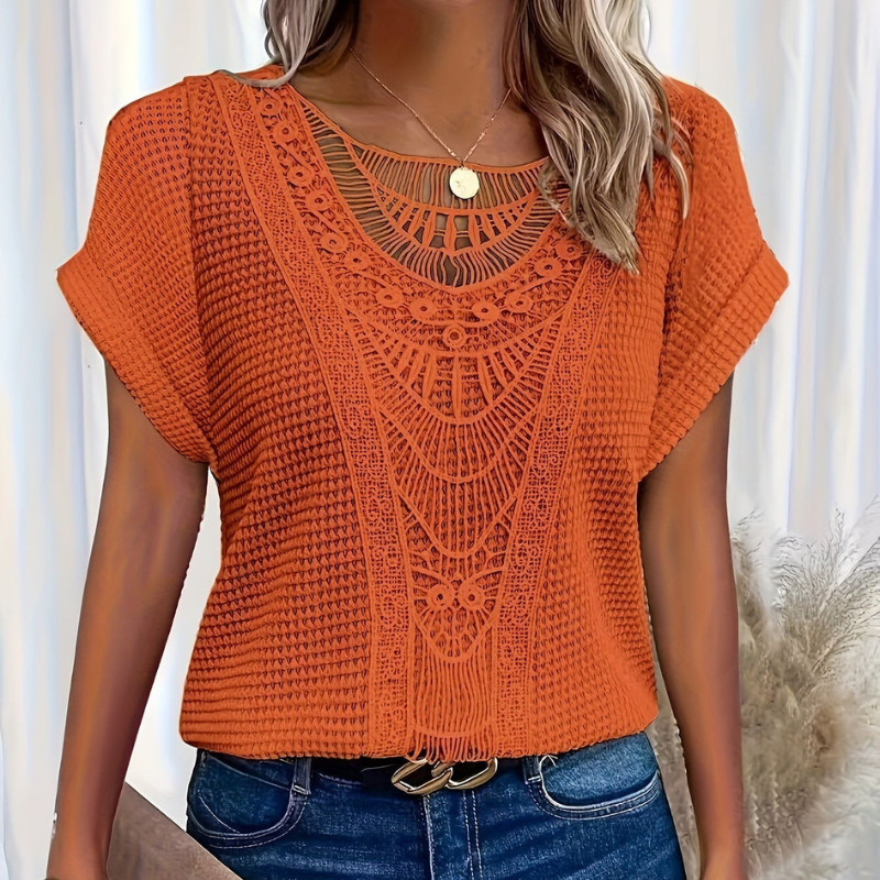 Haut en Maille Dentelle Sandrine