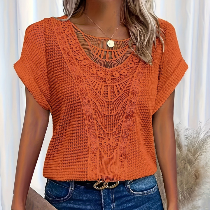 Haut en Maille Dentelle Sandrine