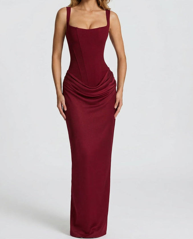 Sienna | Robe Longue Corset Élégante