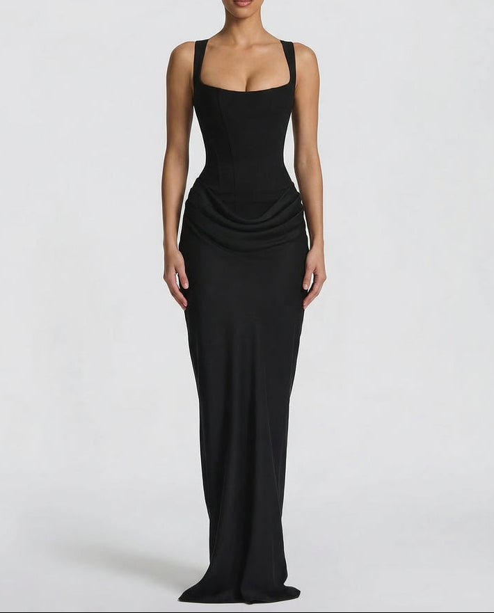 Sienna | Robe Longue Corset Élégante