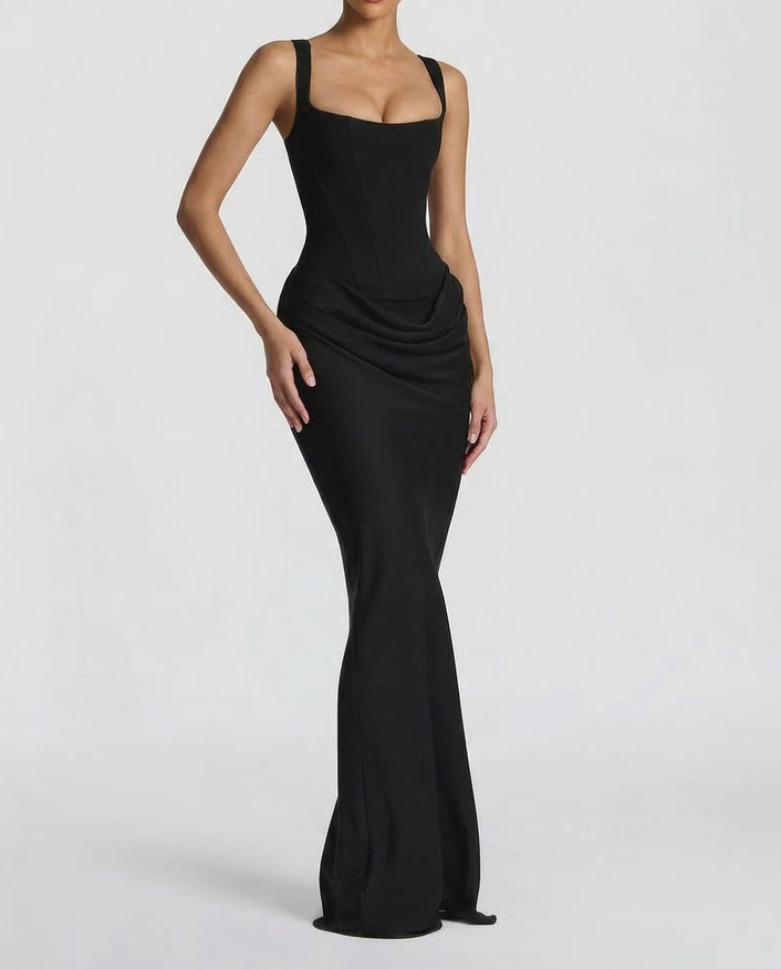 Sienna | Robe Longue Corset Élégante