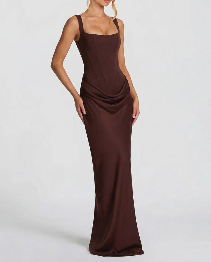 Sienna | Robe Longue Corset Élégante