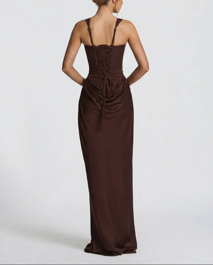 Sienna | Robe Longue Corset Élégante