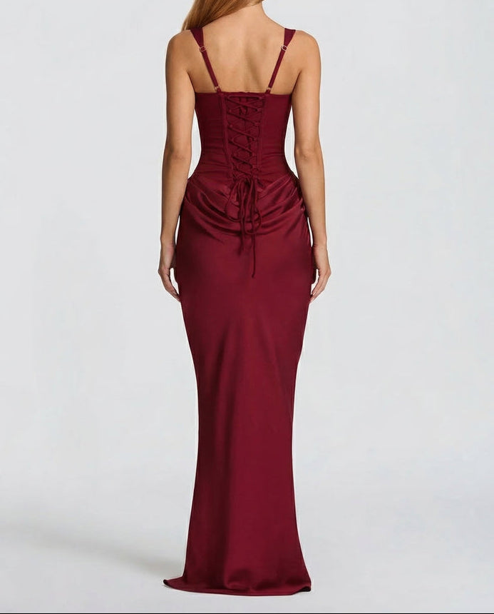 Sienna | Robe Longue Corset Élégante