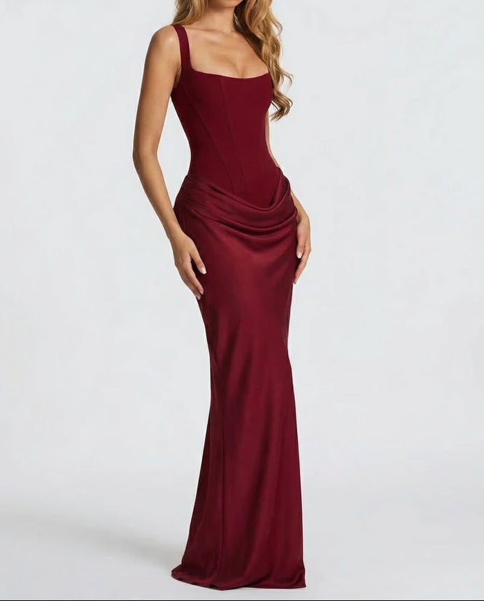 Sienna | Robe Longue Corset Élégante