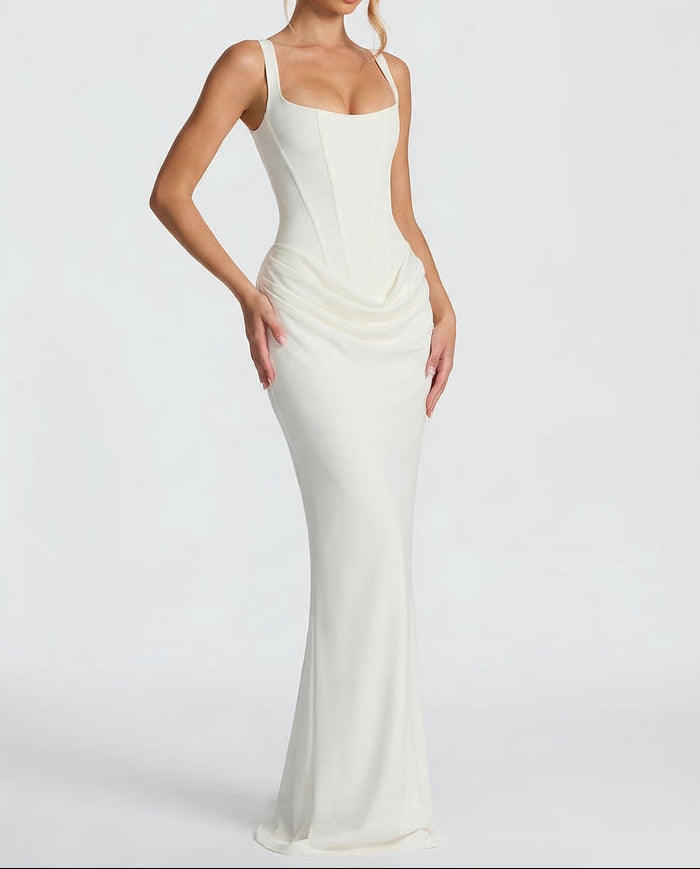 Sienna | Robe Longue Corset Élégante