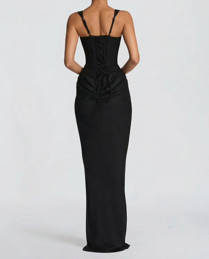 Sienna | Robe Longue Corset Élégante