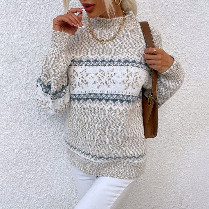Pull Col Montant Flocons Margot