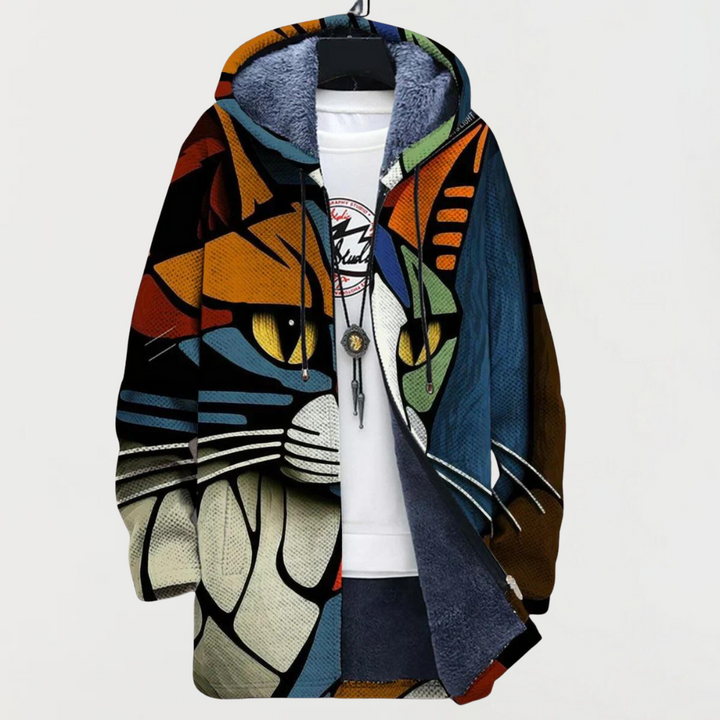 Darcy | Cardigan à Motif de Tête de Chat