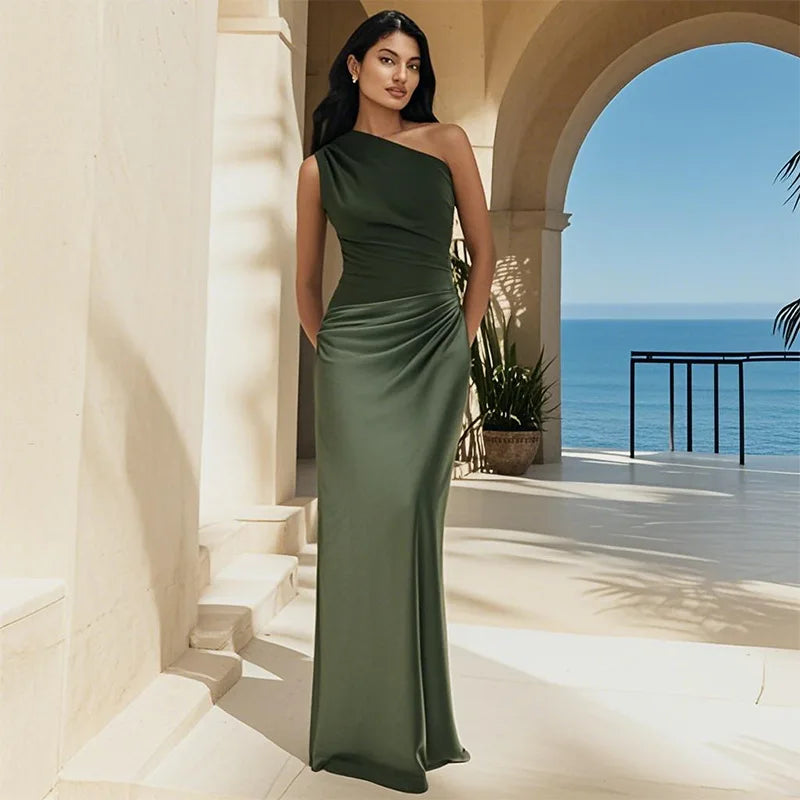 Sophia | Robe Longue Satinée