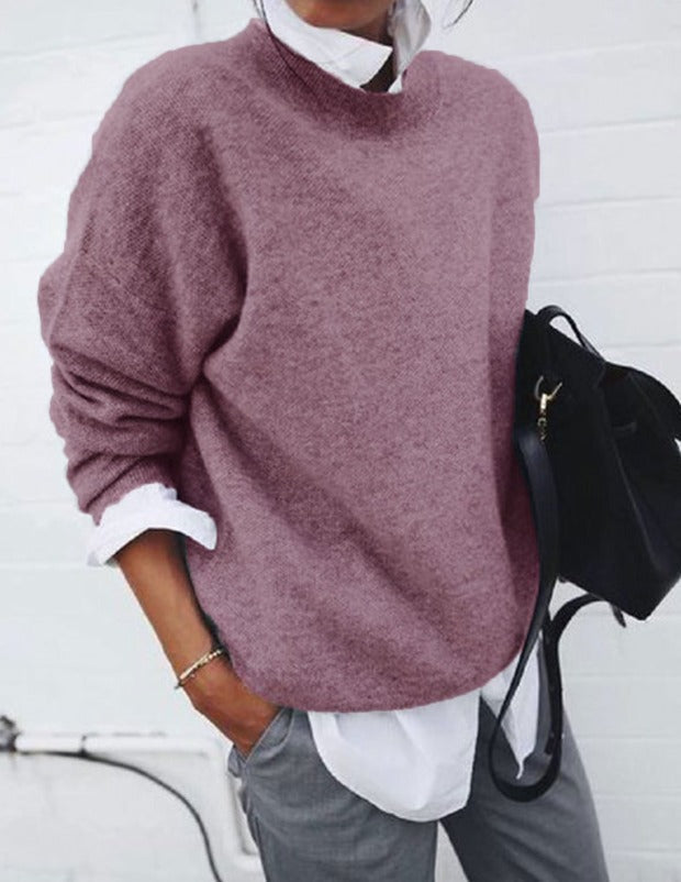 Pull Col Montant Maille Fine Nicole