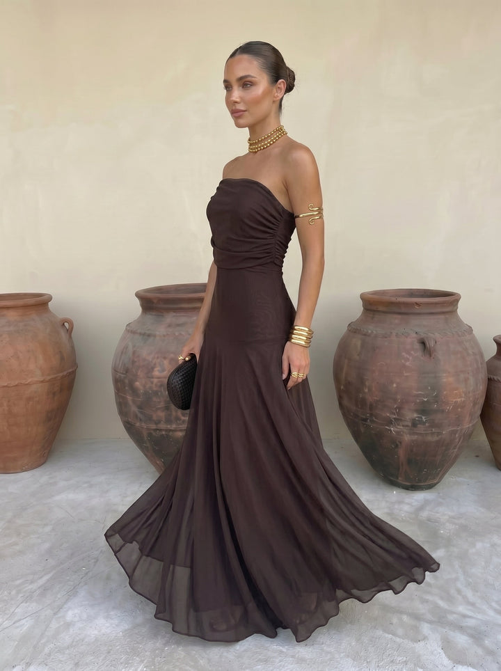 Robe Élégante Simba en Tulle de Soie - Maison Élise