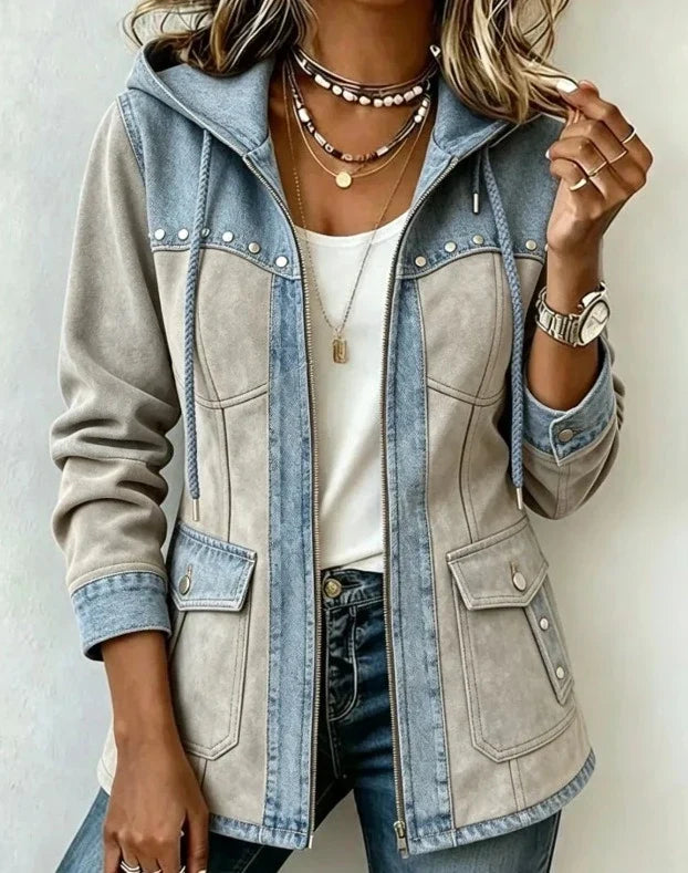 Veste à Capuche Bi-Matière Véronique