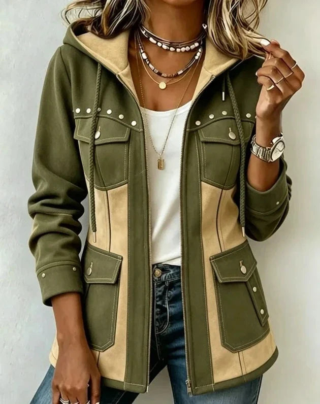 Veste à Capuche Bi-Matière Véronique