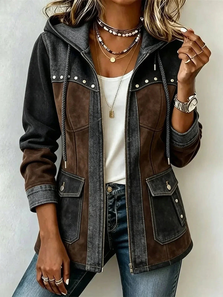 MAISON ÉLISE | Veste à Capuche Bi-Matière Véronique